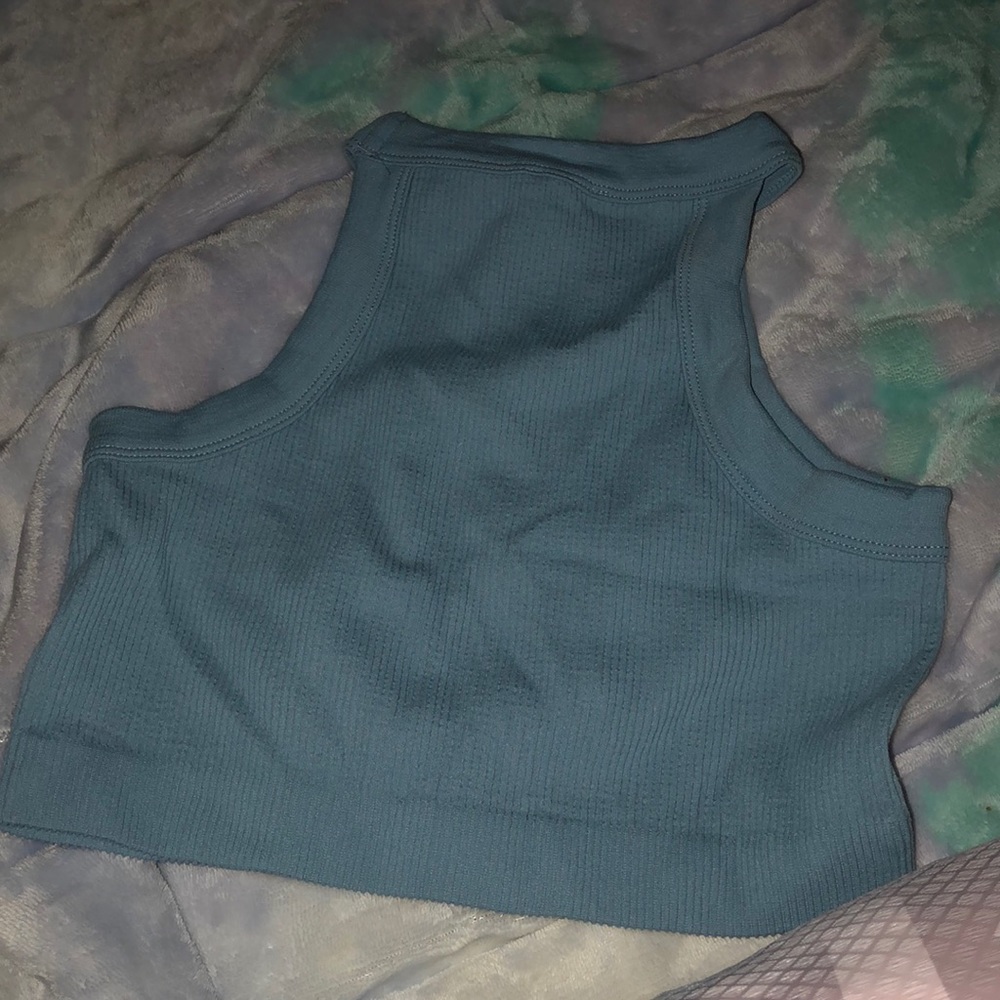 Blue Crop Top